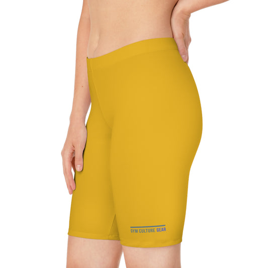 Biker style gym shorts