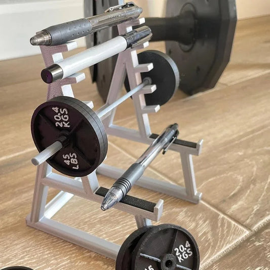 Creative weight rack pen holder