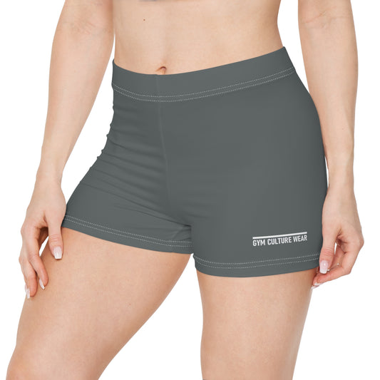 Low waisted gym shorts - dark gray