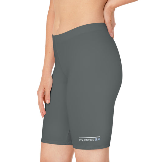 Biker style gym shorts