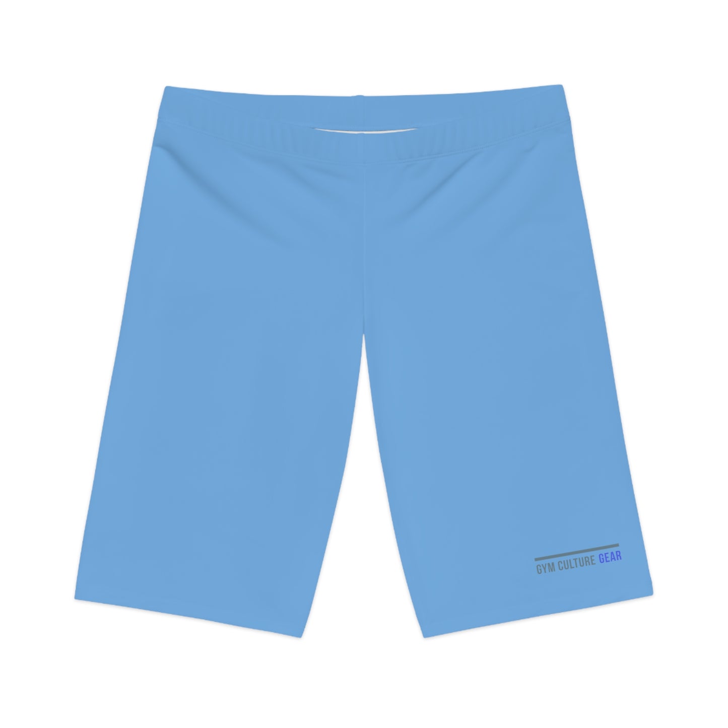 Biker style gym shorts