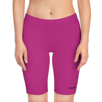 Biker style gym shorts