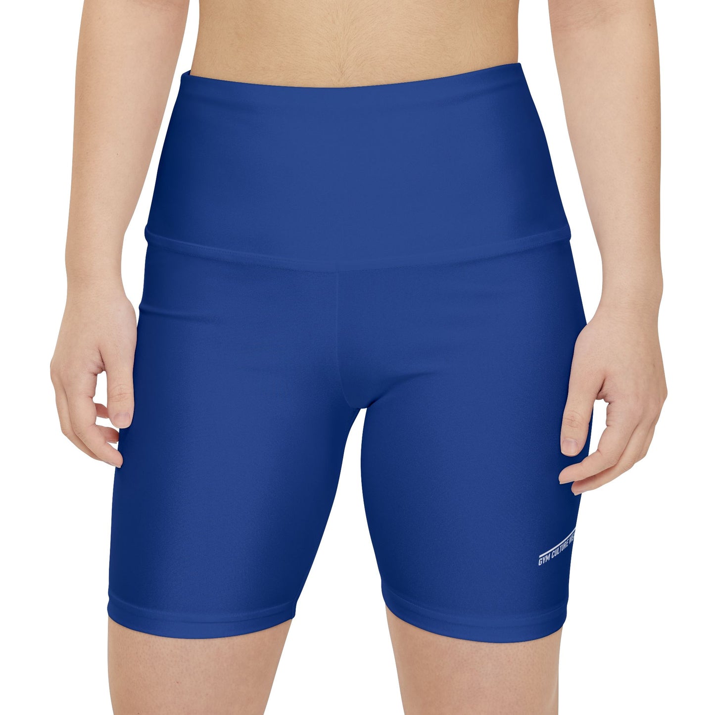 High waisted gym shorts - dark blue
