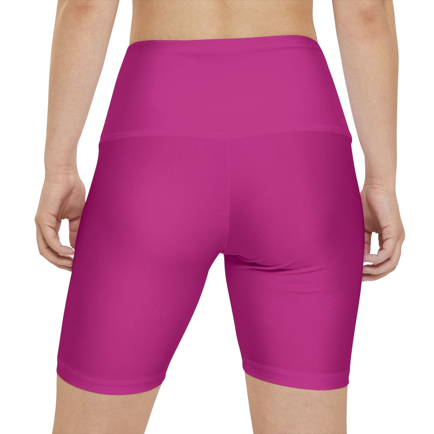 High waisted gym shorts - pink