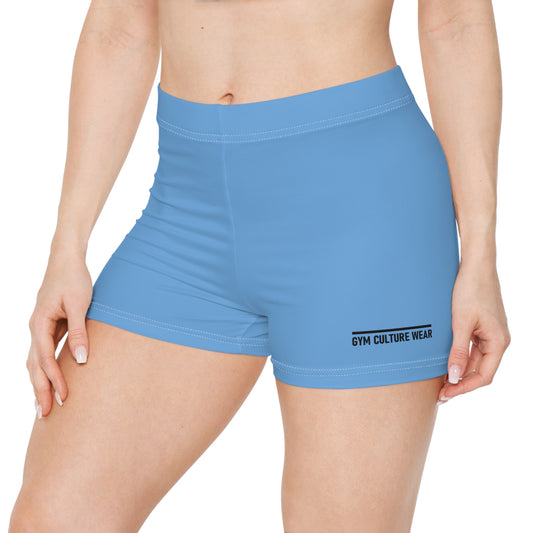 Low waited gym short - light blue