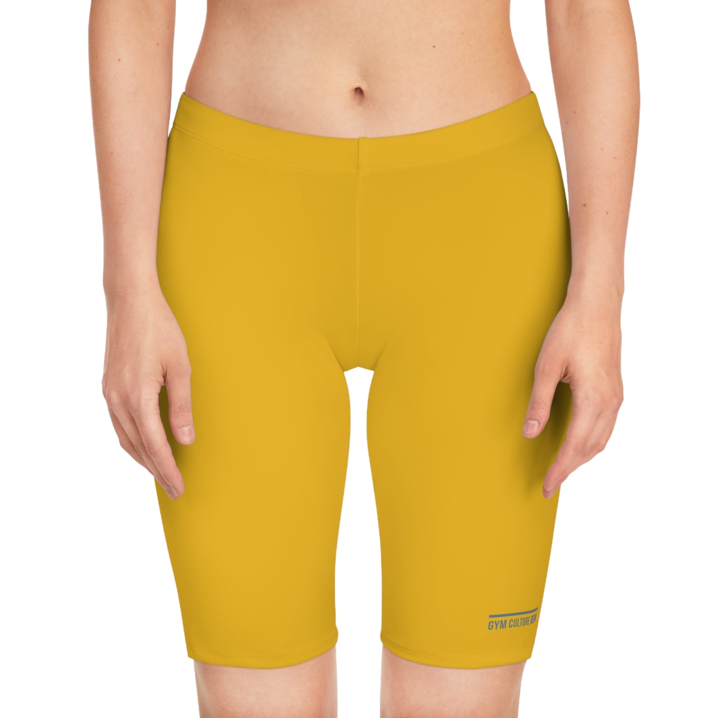 Biker style gym shorts