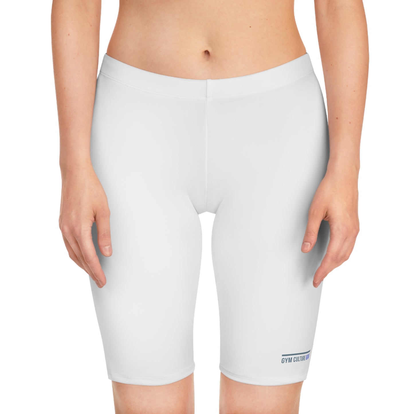 Biker style gym shorts