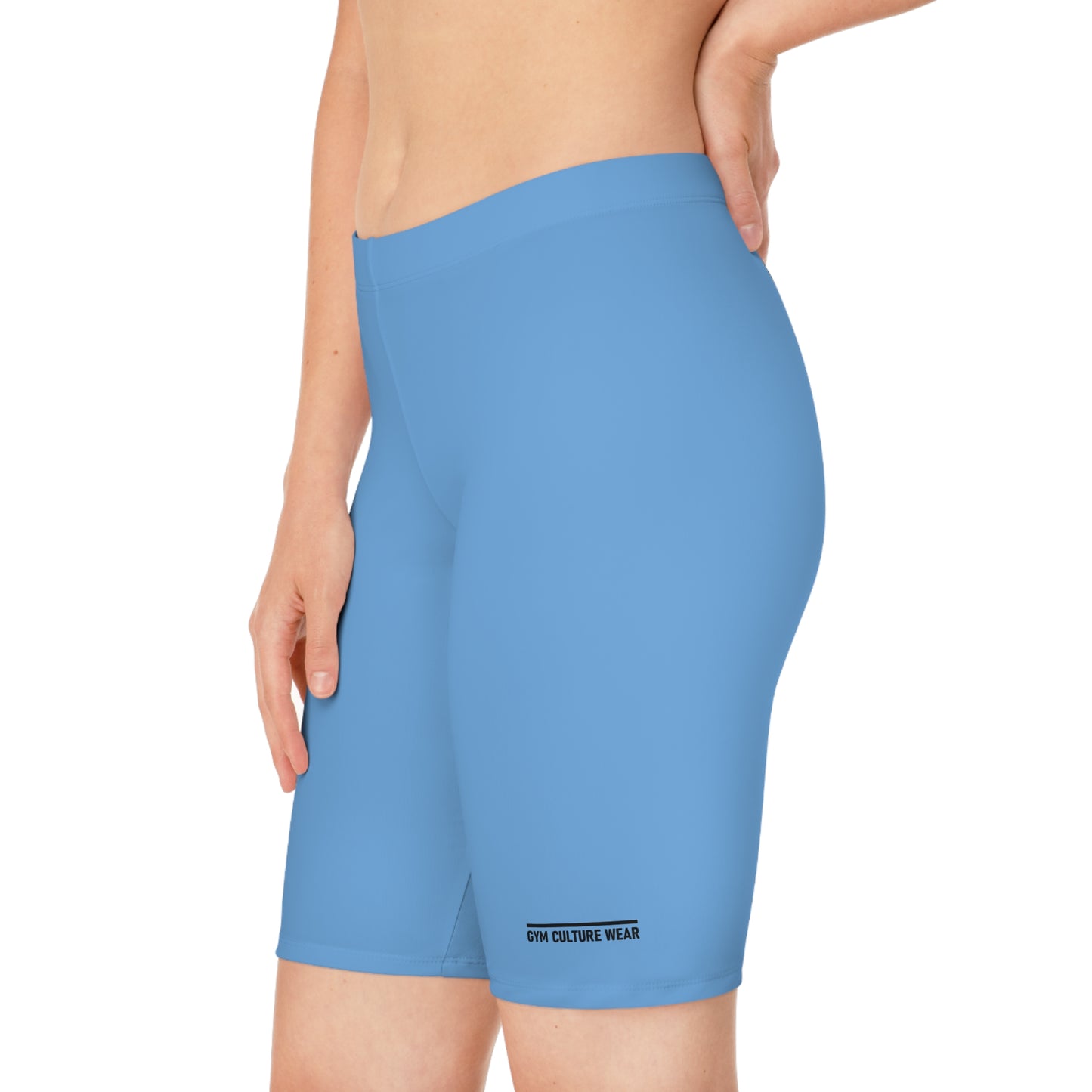 Biker style gym shorts