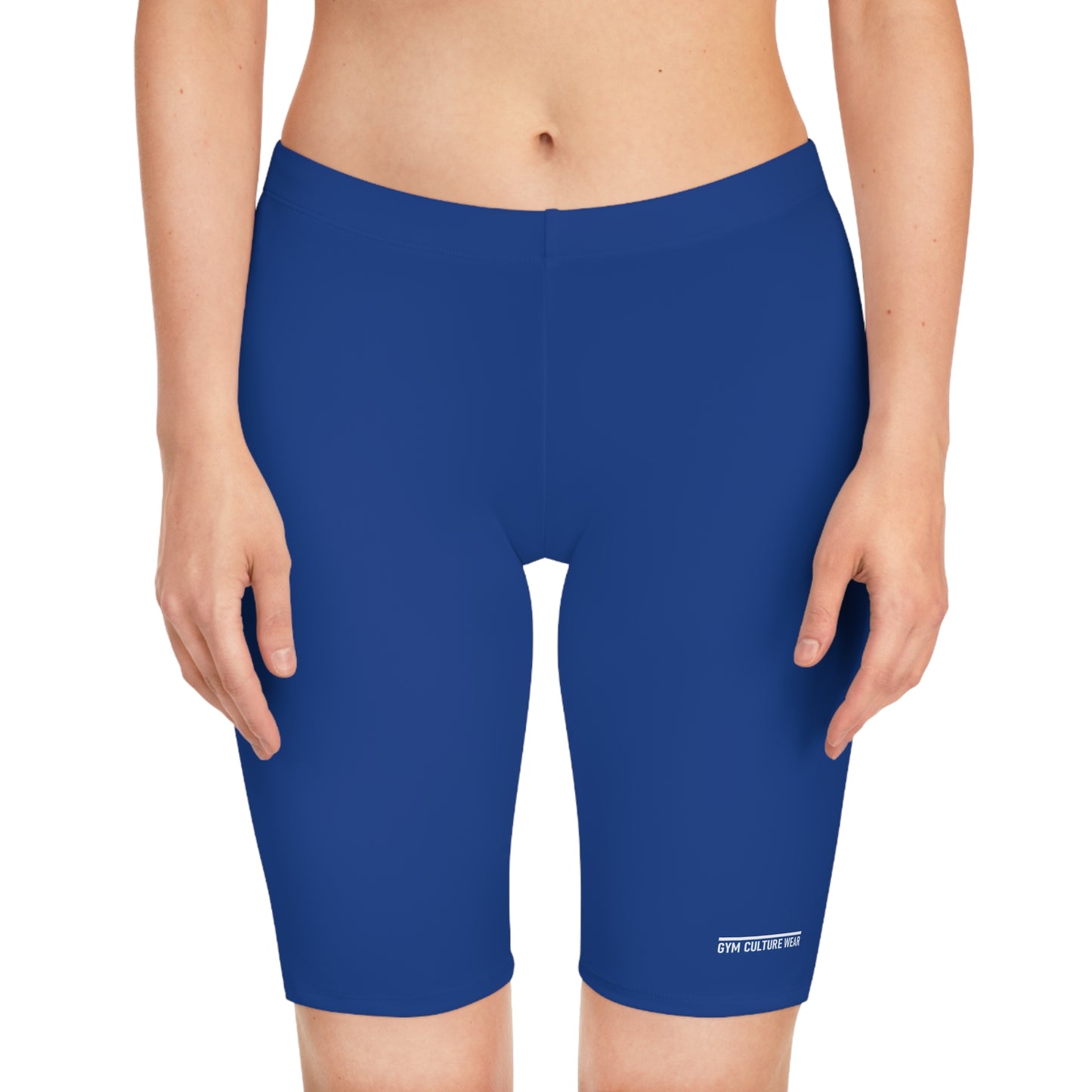 Biker style gym shorts