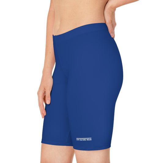 Biker style gym shorts
