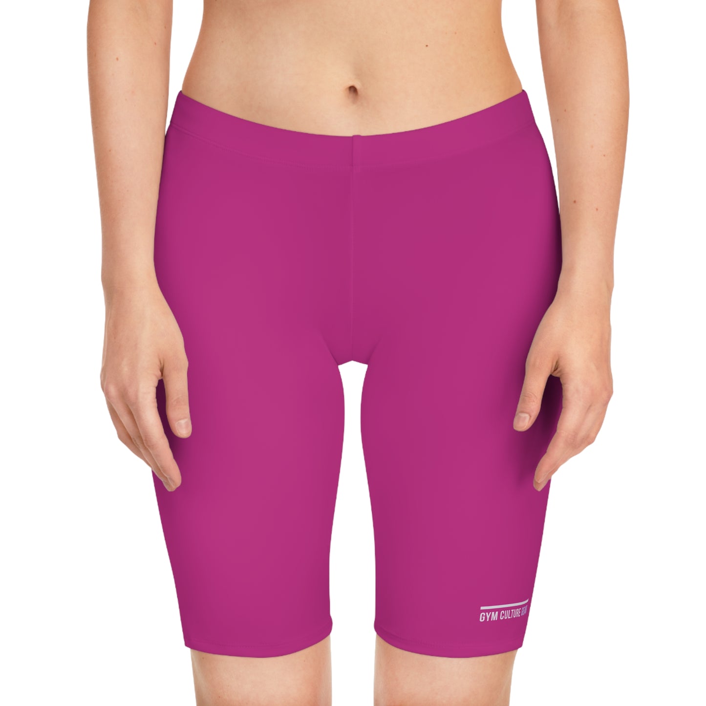 Biker style gym shorts