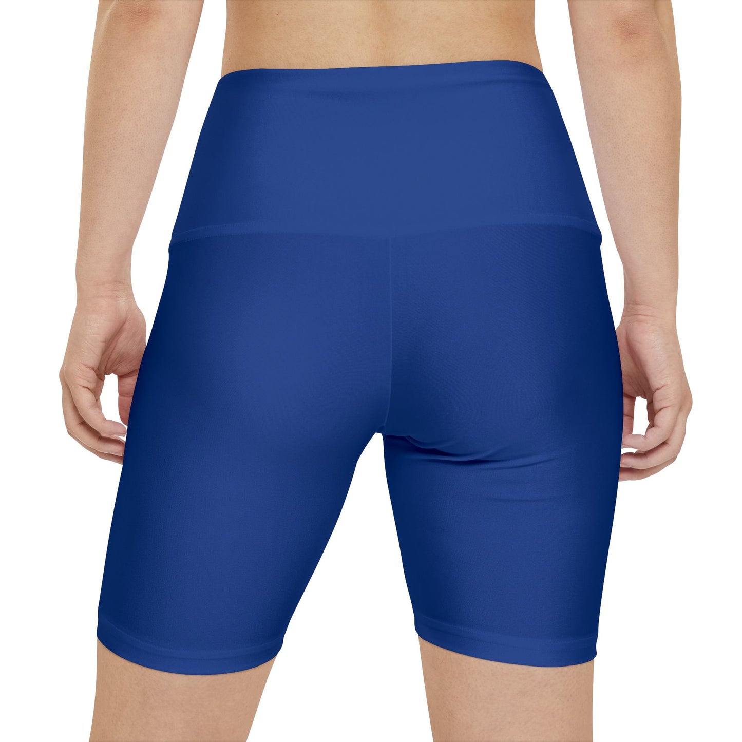 High waisted gym shorts - dark blue