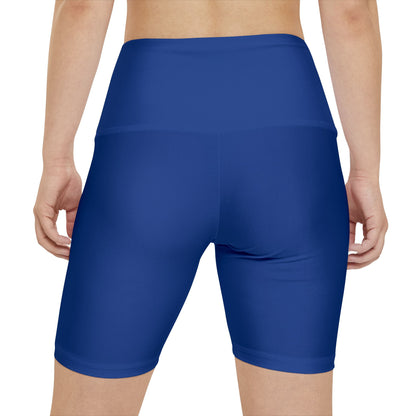 High waisted gym shorts - dark blue