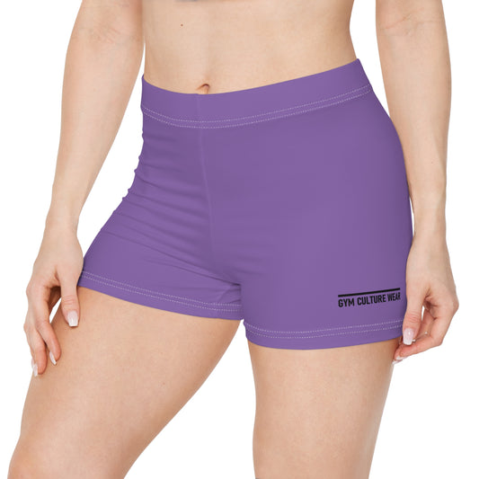 Low waisted gym shorts - light purple
