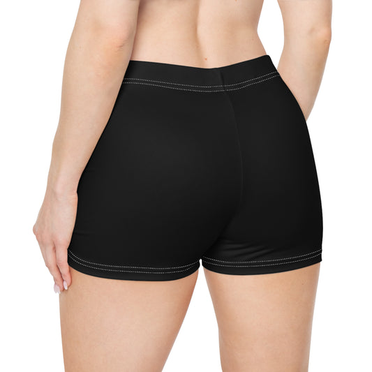 Low waisted gym shorts - black