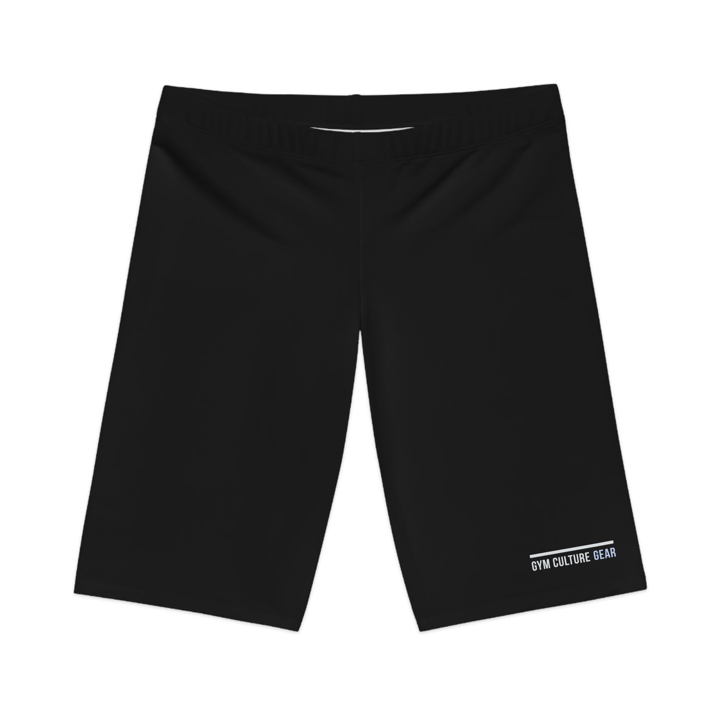 Biker style gym shorts