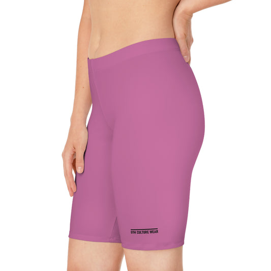 Biker style gym shorts