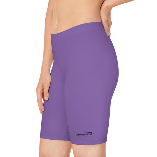 Biker style gym shorts
