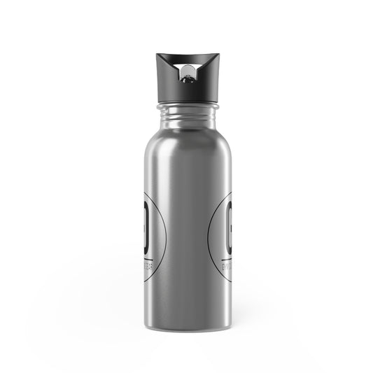 20oz Stainless steel water bottle with straw