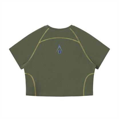 Apex series raglan crop t-shirt