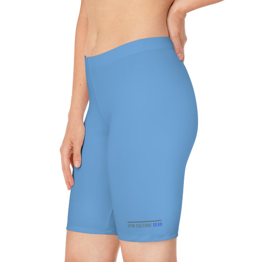 Biker style gym shorts