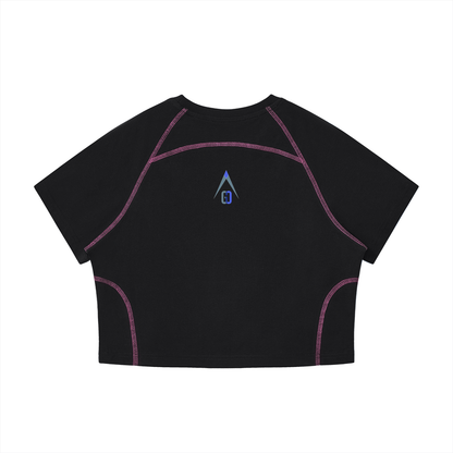 Apex series raglan crop t-shirt