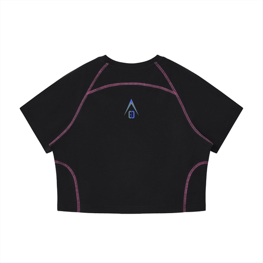Apex series raglan crop t-shirt