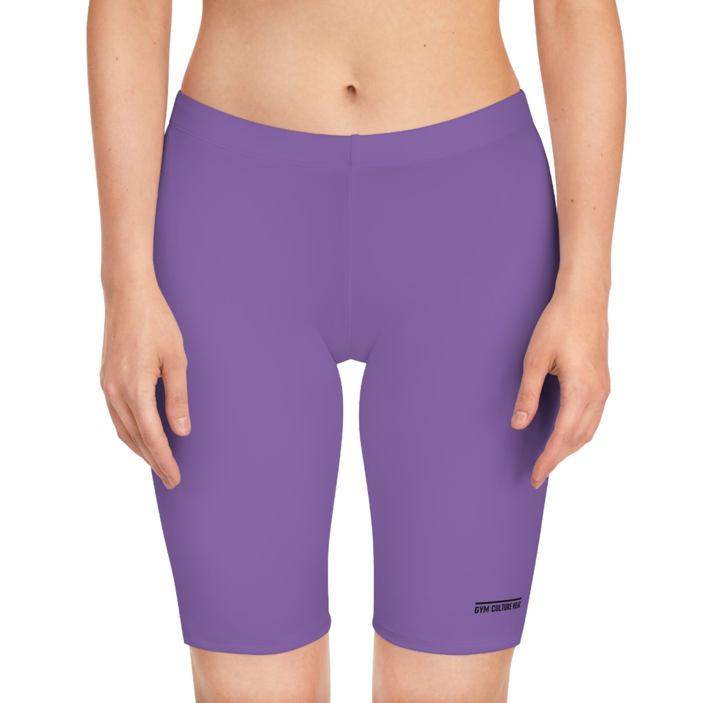 Biker style gym shorts