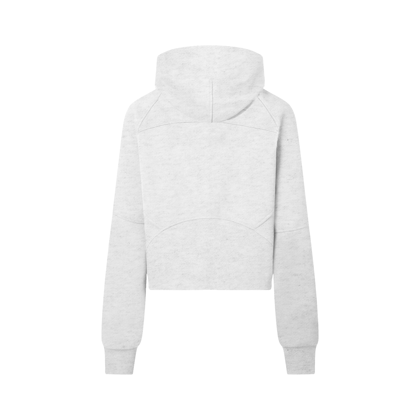 Cropped half-zip hoodie