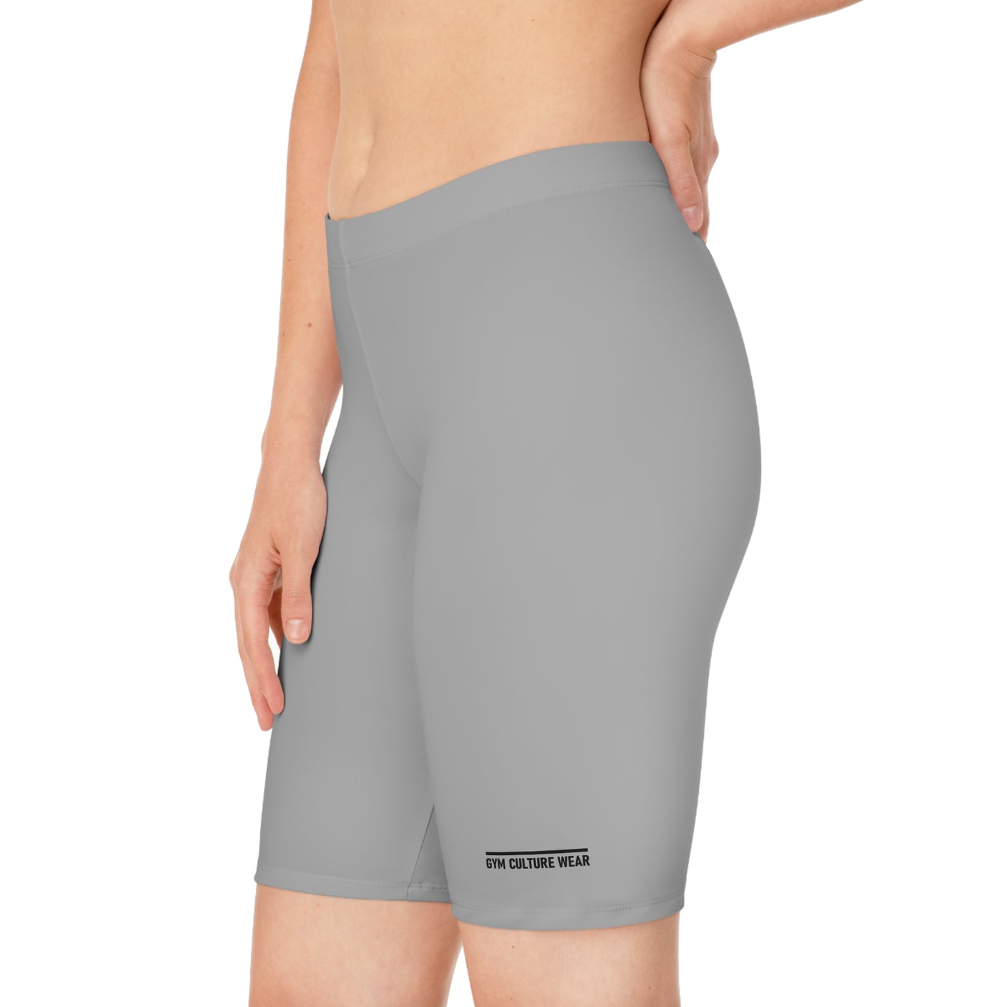 Biker style gym shorts