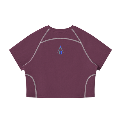 Apex series raglan crop t-shirt