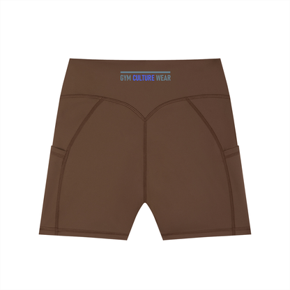 Women's High-Waisted Pocket Biker Shorts