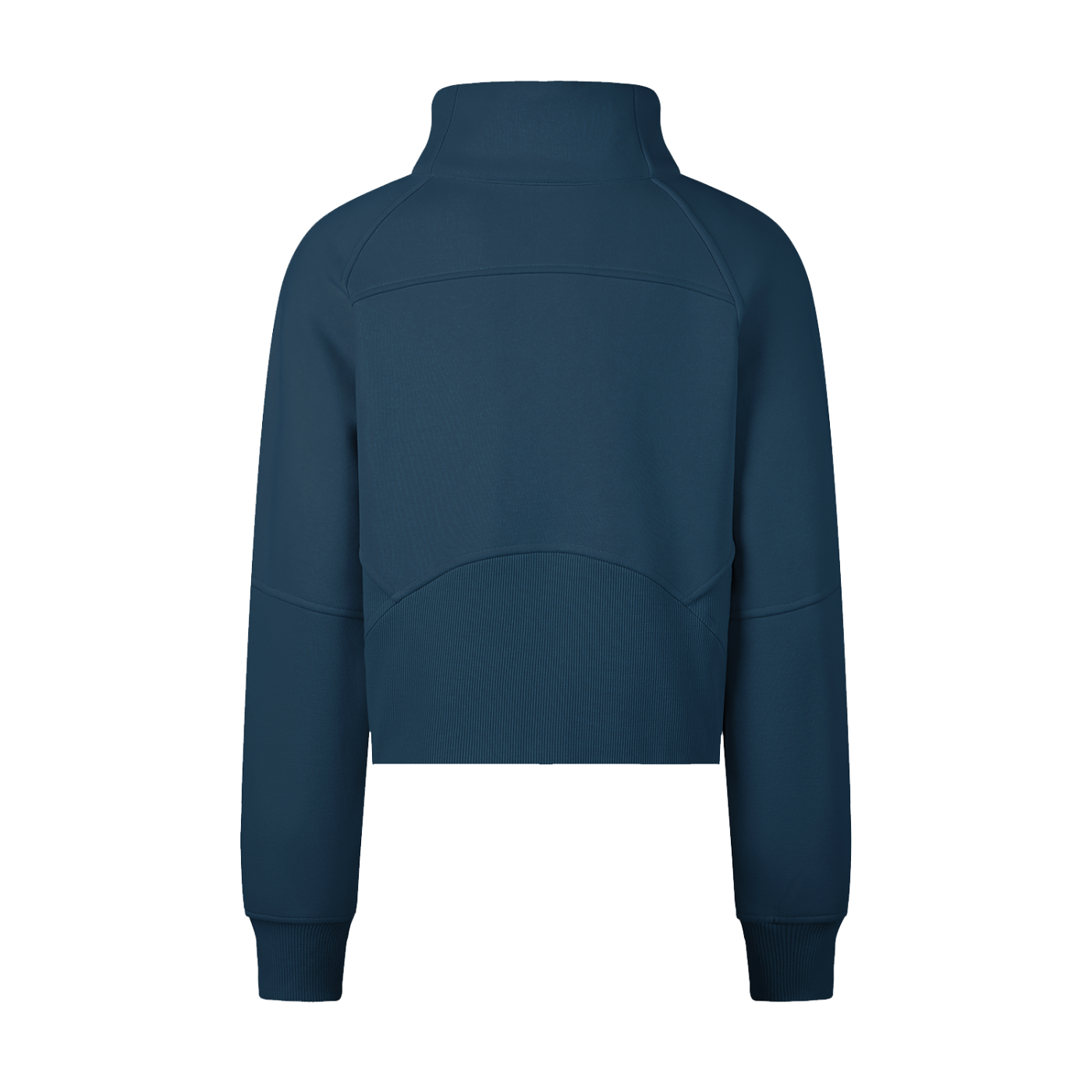 Cropped half-zip pullover