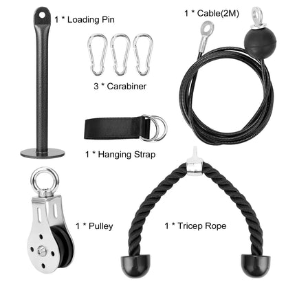 DIY pulley cable system