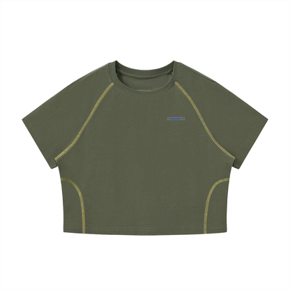 Apex series raglan crop t-shirt