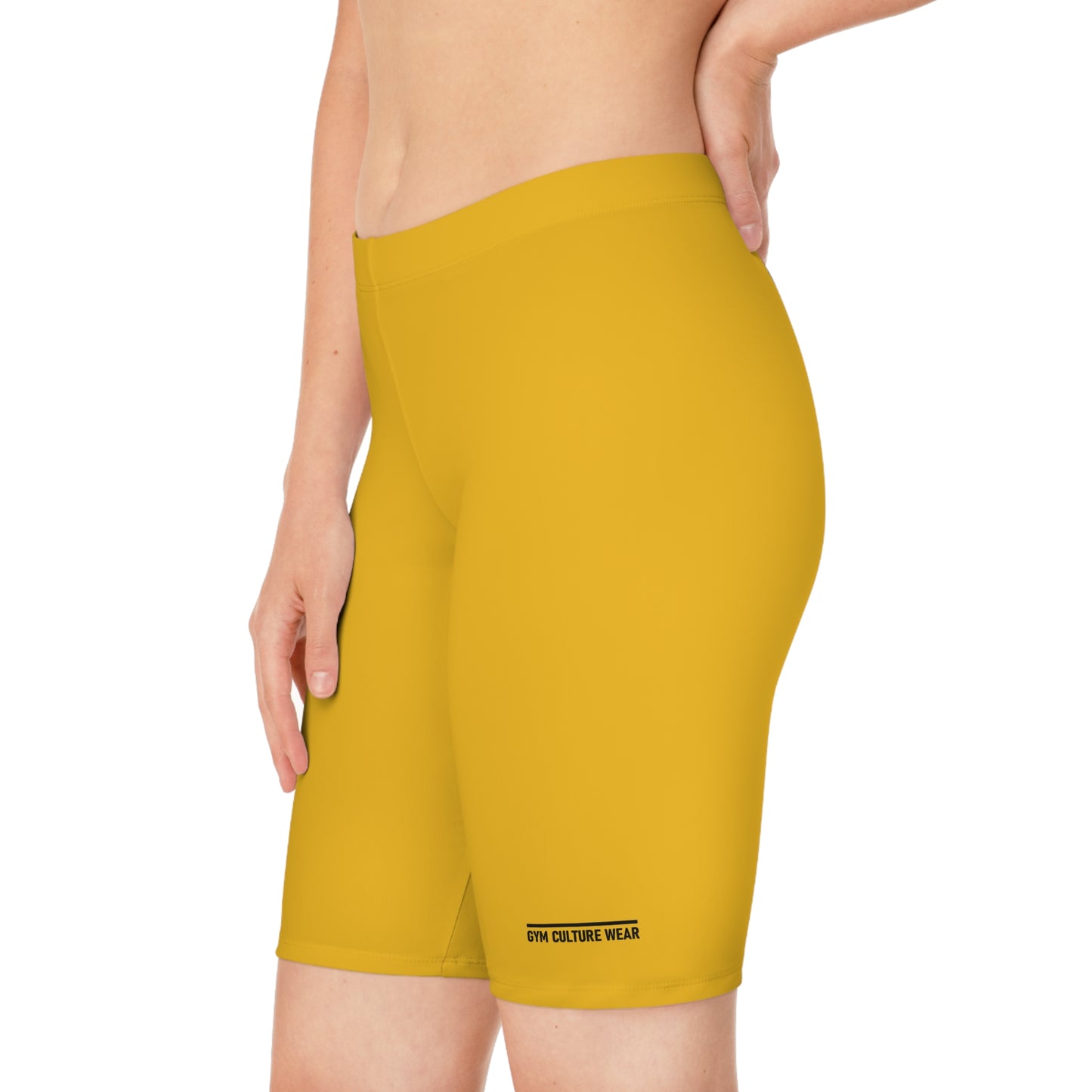 Biker style gym shorts
