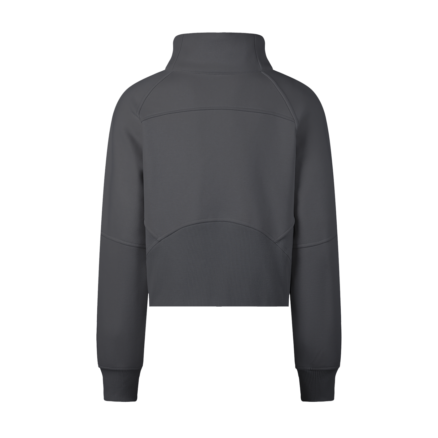 Cropped half-zip pullover