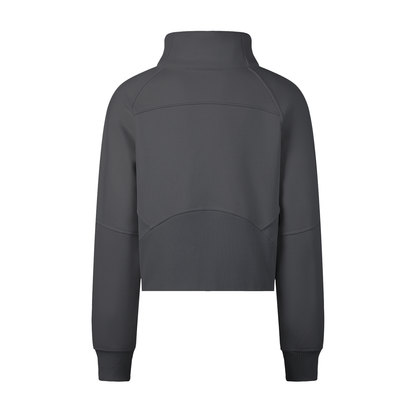 Cropped half-zip pullover