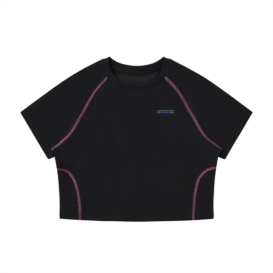 Apex series raglan crop t-shirt