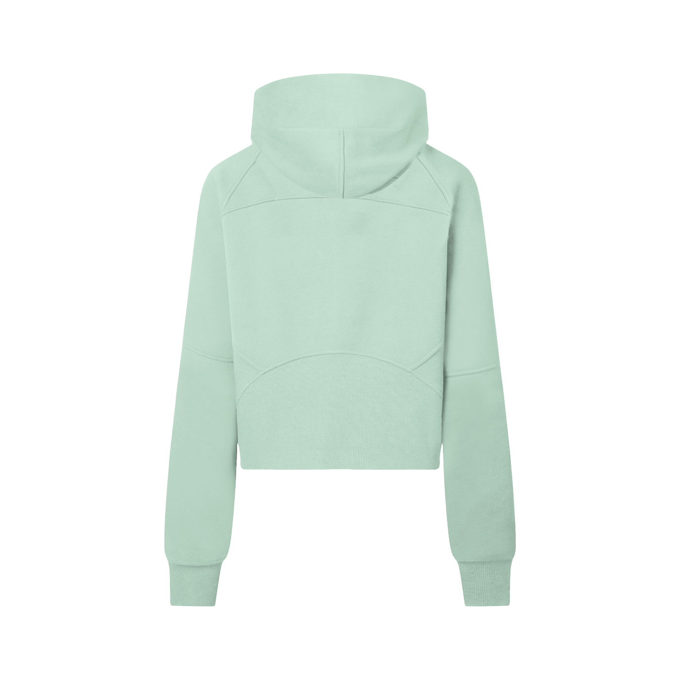 Cropped half-zip hoodie