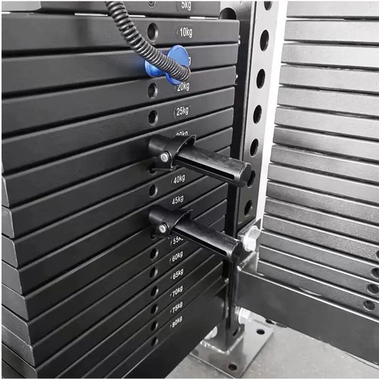 Weight stack drop set pins