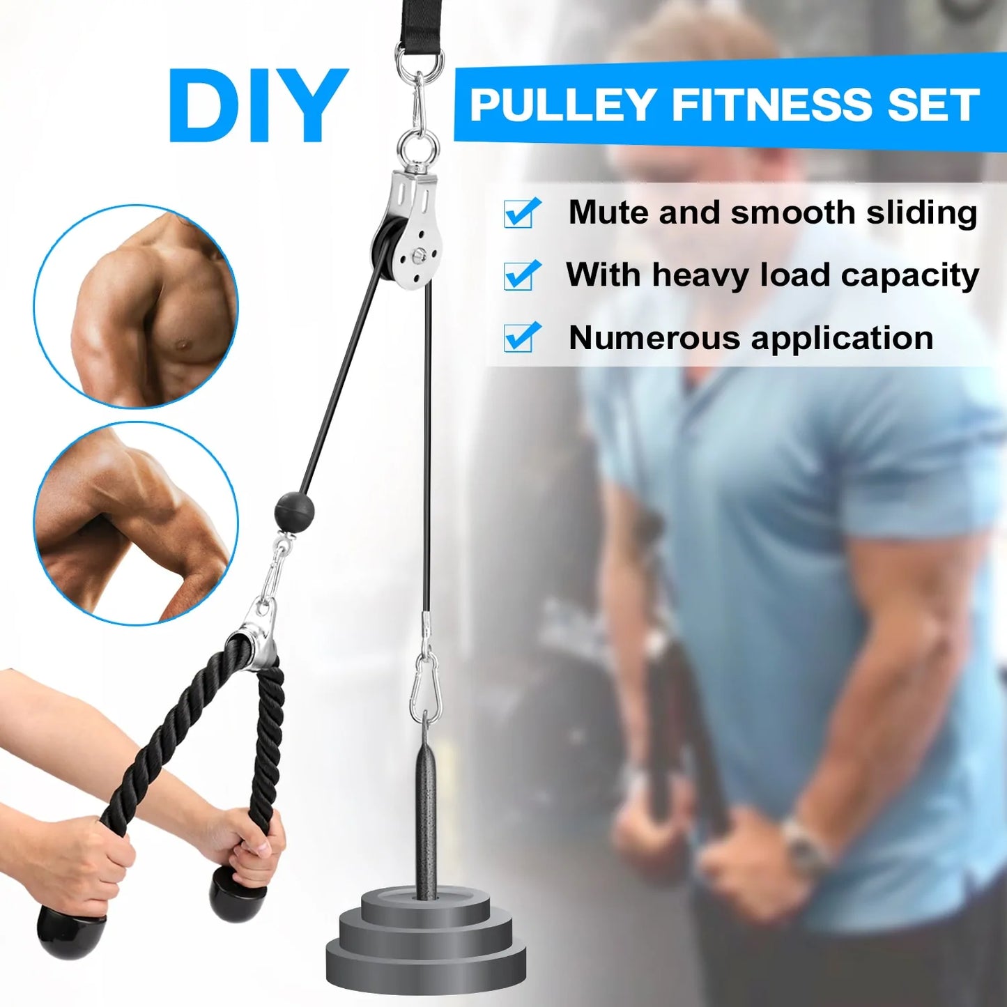 DIY pulley cable system