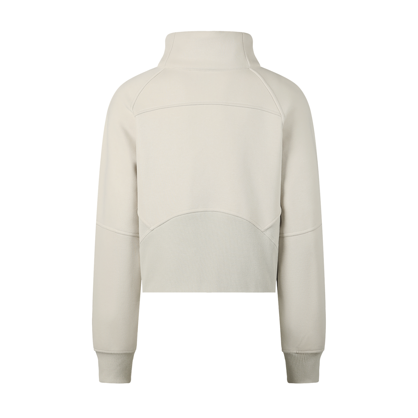 Cropped half-zip pullover