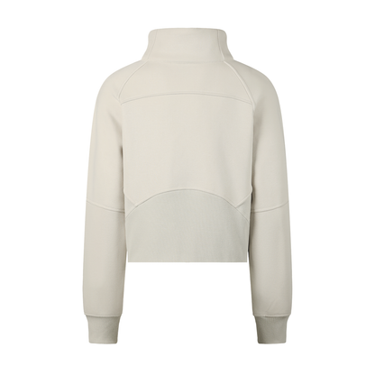 Cropped half-zip pullover