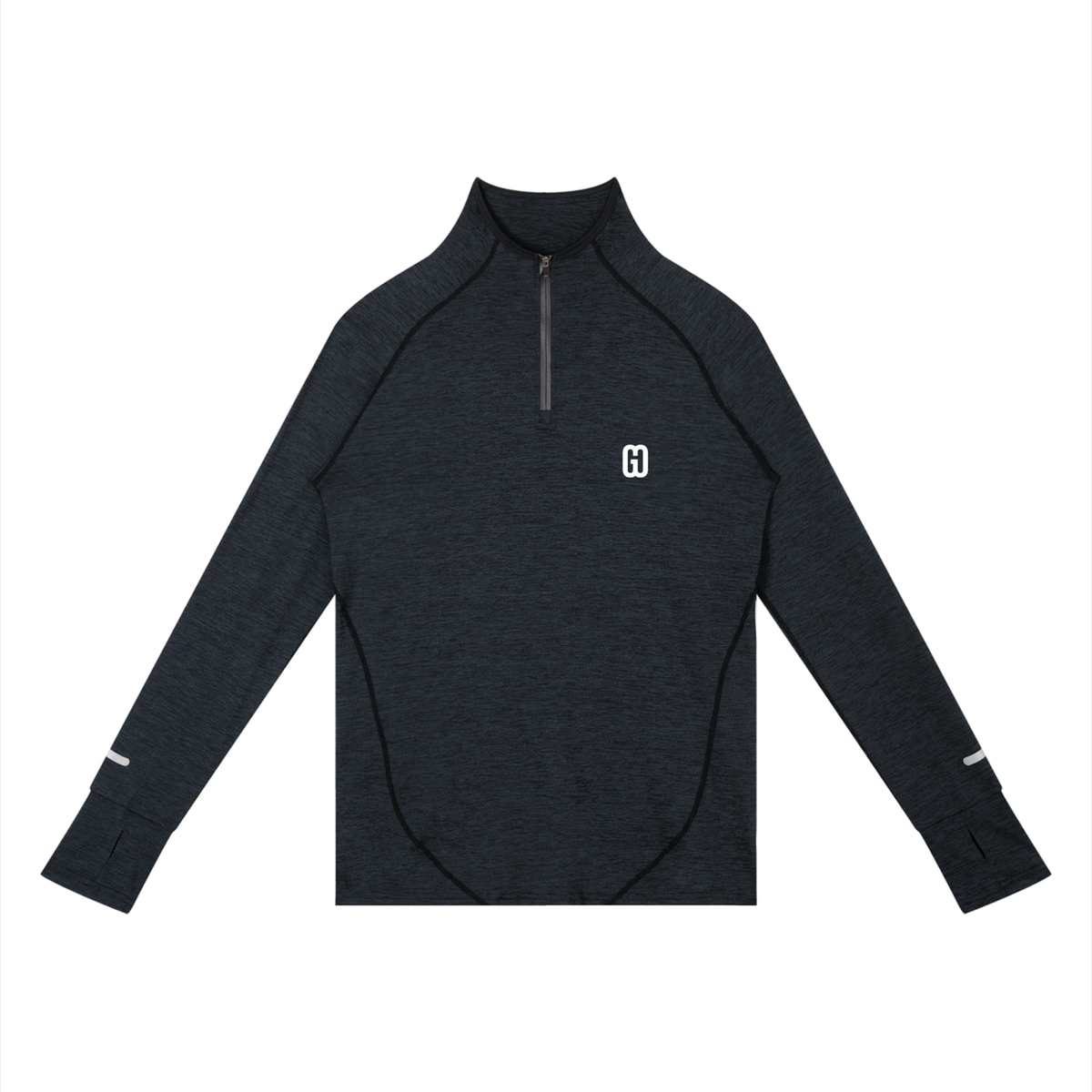 Quarter zip raglan