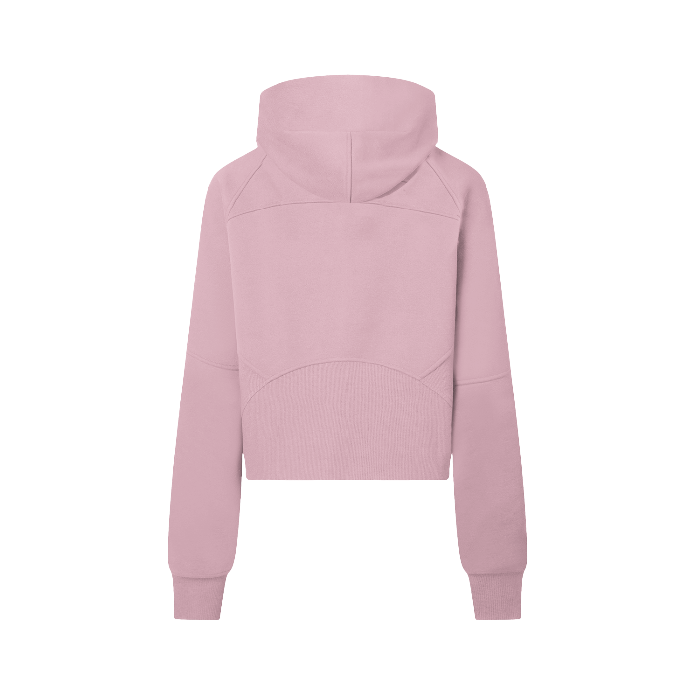 Cropped half-zip hoodie