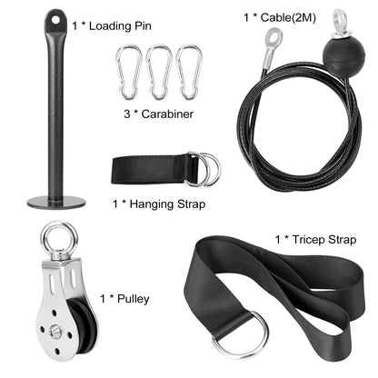 DIY pulley cable system