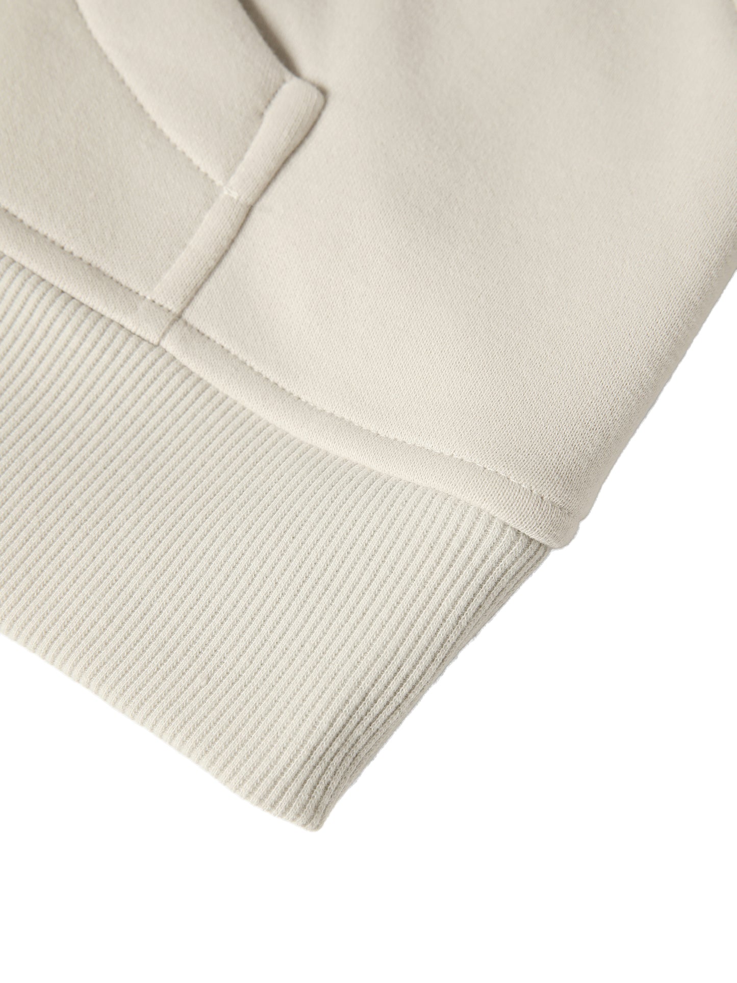 Cropped half-zip pullover