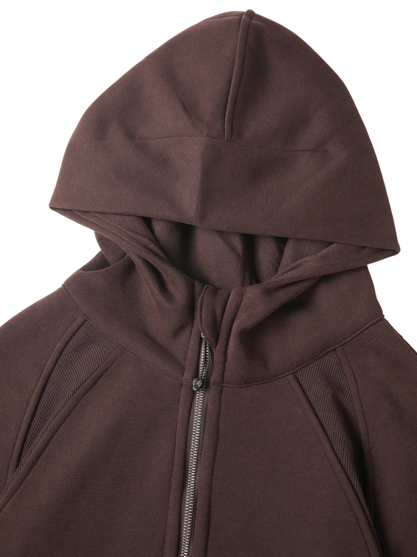 Cropped half-zip hoodie