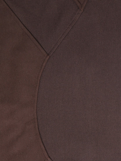 Cropped half-zip hoodie